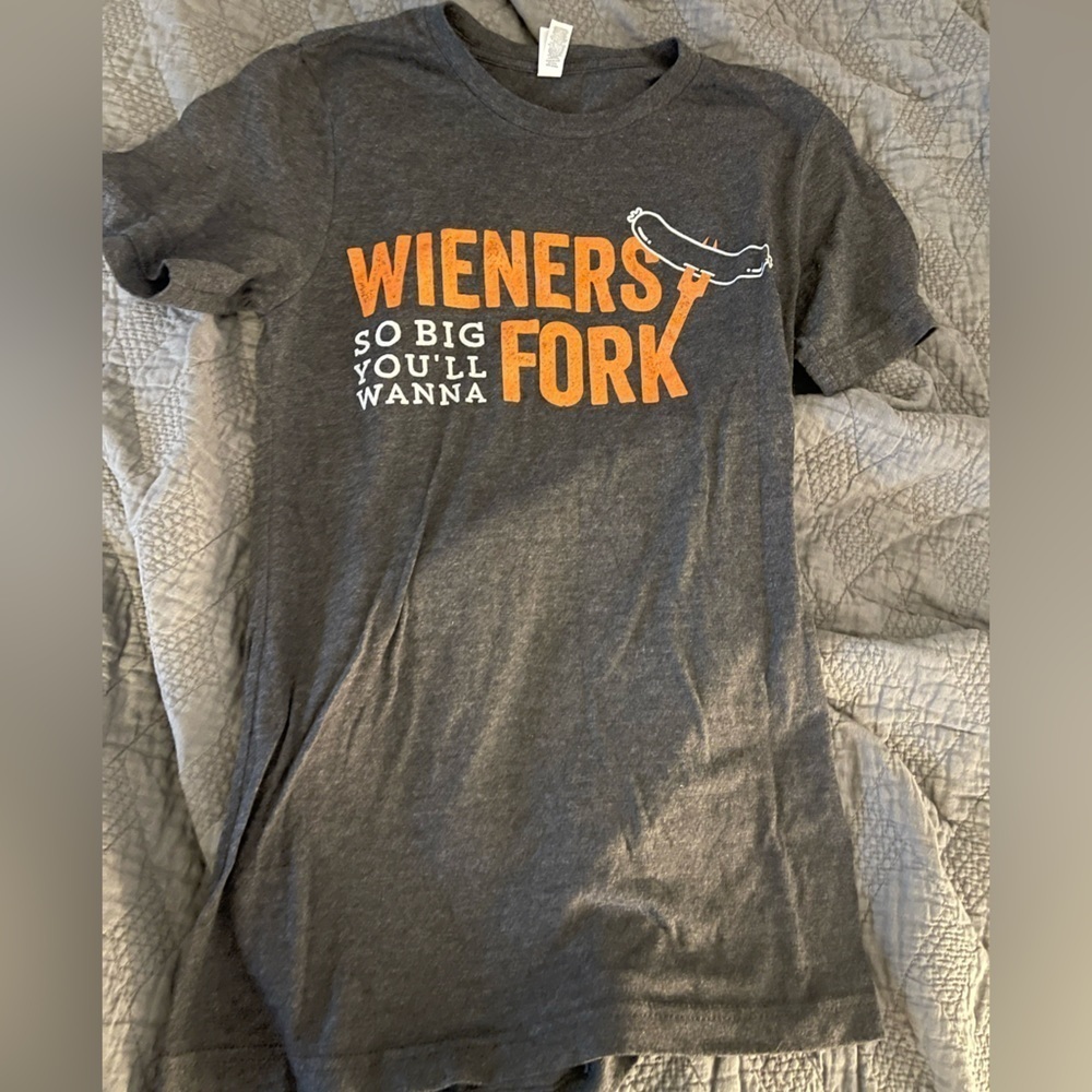 Wienery t shirt. Bella and Canvas. Size small